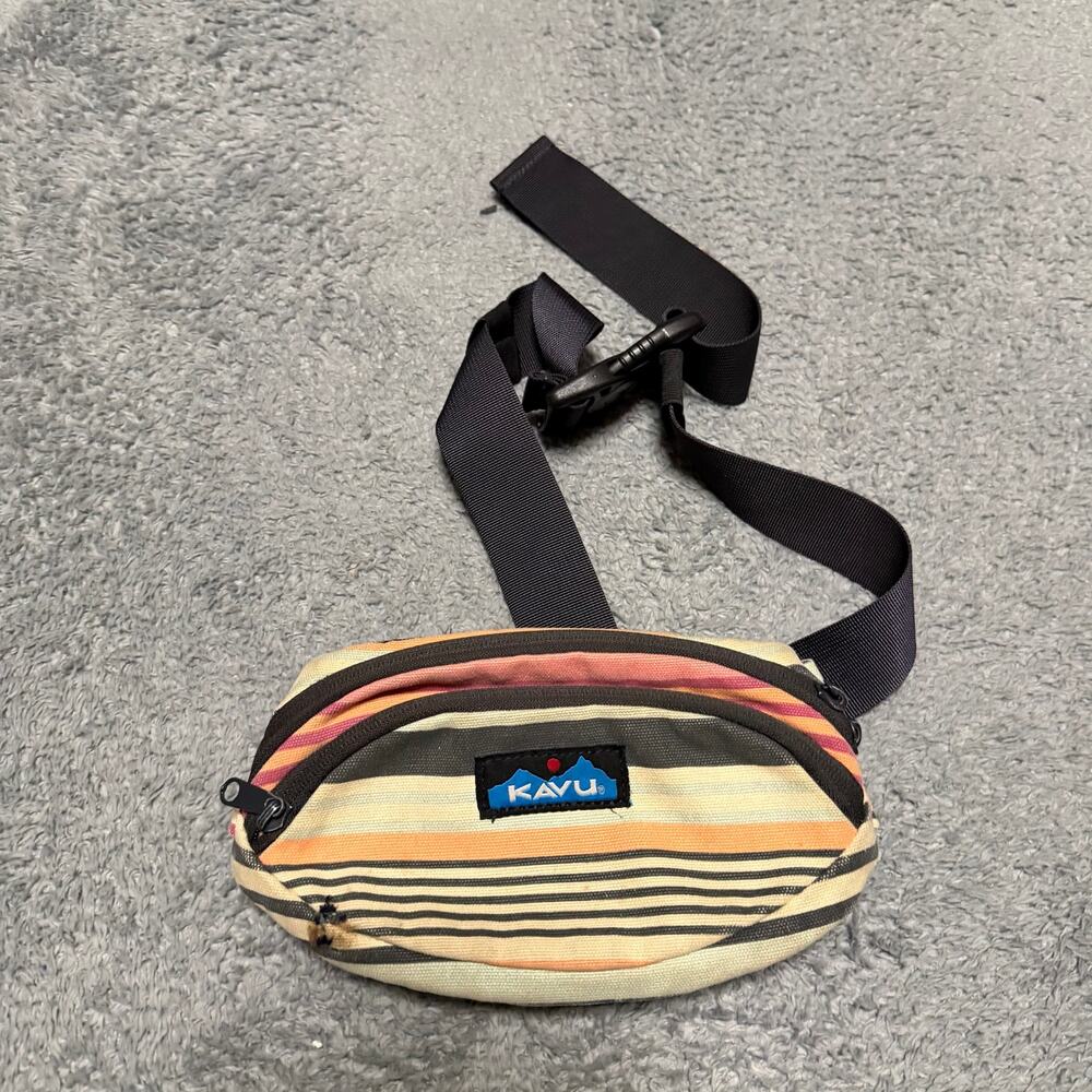 Kavu Canvas Spectator Hip Bag Spring Time Stripe